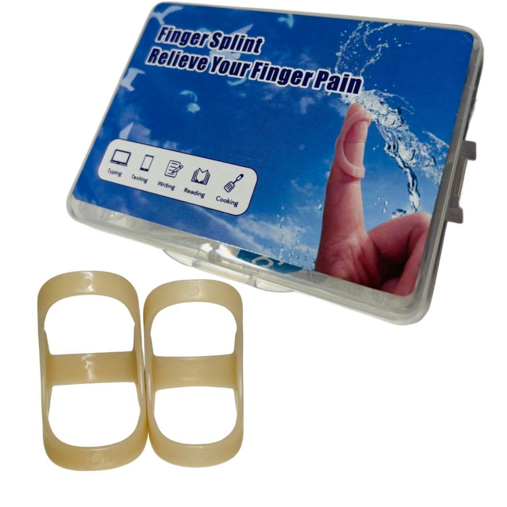 Set of two ring splints for arthritis and hypermobility